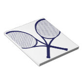 Crossed Rackets Silhouette Notizblock (angewinkelt)