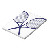 Crossed Rackets Silhouette Notizblock (Rotiert)
