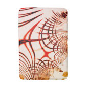 Crossed red red brawn gekrümmte Spuren, Alterseffe Badematte (Vorderseite Vertikal)