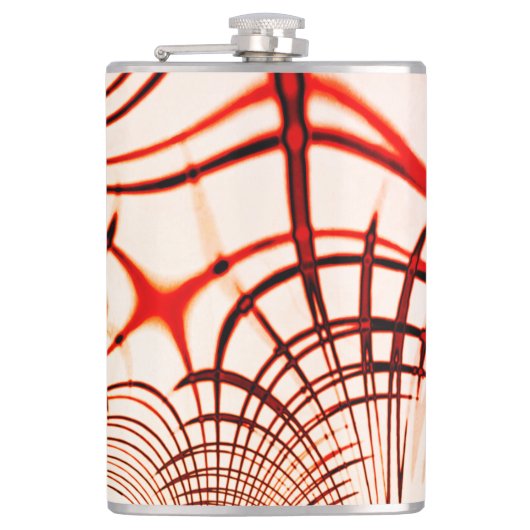 Crossed red red brawn gekrümmte Spuren, Alterseffe Flachmann (Vorderseite)