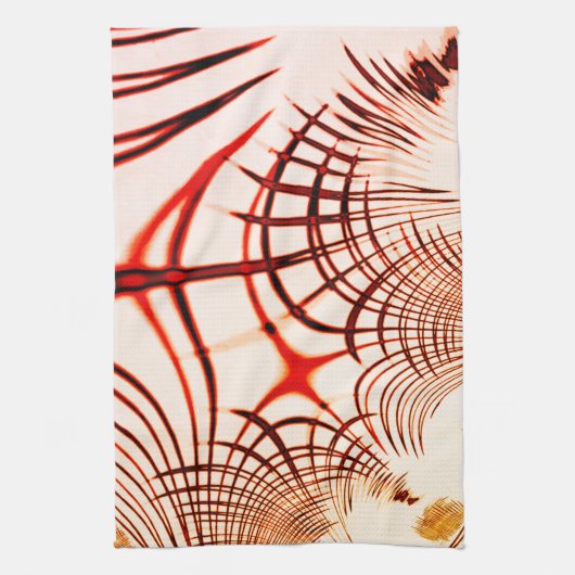 Crossed red red brawn gekrümmte Spuren, Alterseffe Geschirrtuch (Vertikal)