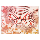 Crossed red red brawn gekrümmte Spuren, Alterseffe Tischdecke (Vorderseite (Horizontal))