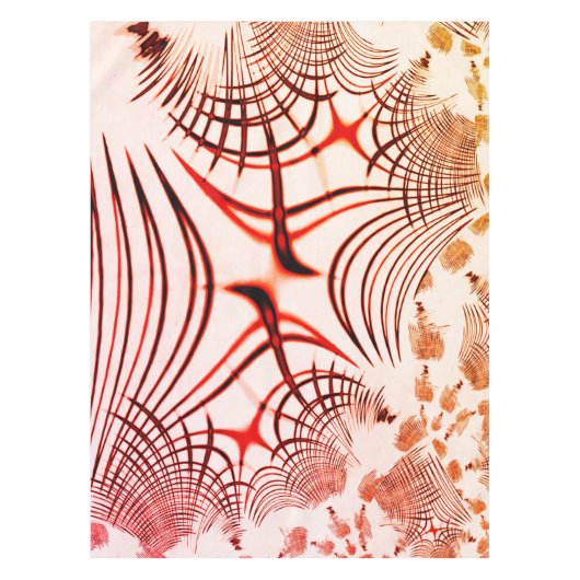 Crossed red red brawn gekrümmte Spuren, Alterseffe Tischdecke (Vorderseite)