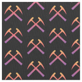 Crossed Rock Hammers Stoff (Nahaufnahme)