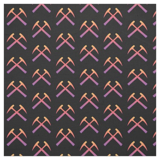 Crossed Rock Hammers Stoff (Muster)