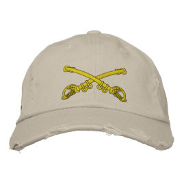 Crossed Sabers Custom Distressed Baseball Cap Bestickte Kappe