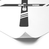 Crossed Ski Poster (Ecke)