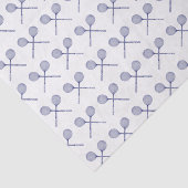 Crossed Squash Racquets Blue Seidenpapier (Ausschnitt)