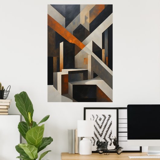 Crossed Structures Poster (Heimbüro)