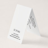 Crossed Twigs & Heart Handmade Hang Tag (Rückseite)