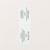 Crossed Twigs & Heart Handmade Hang Tag (Innenseite Aufgefaltet)