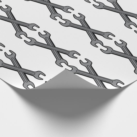 Crossed Wrenches Geschenkpapier (Ecke)