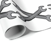 Crossed Wrenches Geschenkpapier (Rolleneckpunkt)