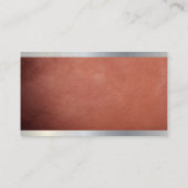 Crossed Wrenches | Metalllederkarte Visitenkarte (Rückseite)