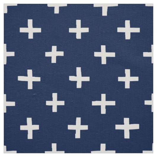 Crosses Pattern - Indigo Stoff (Muster)