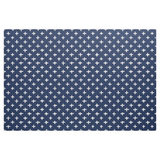 Crosses Pattern - Indigo Stoff (Yard (91,4 cm))