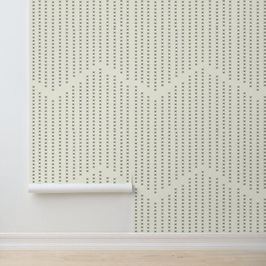 Crosses und ZigZag Negative Space Wallpaper Tapete (Anwendung)