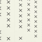 Crosses und ZigZag Negative Space Wallpaper Tapete (Naht)