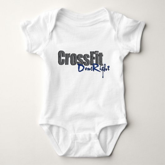 CrossFit DoneRight Logo Baby Strampler (Vorderseite)