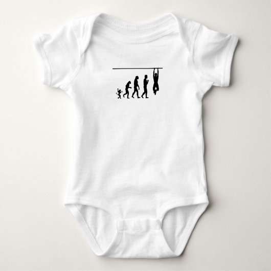 crossfit Evolution, #crossfit Baby Strampler (Vorderseite)