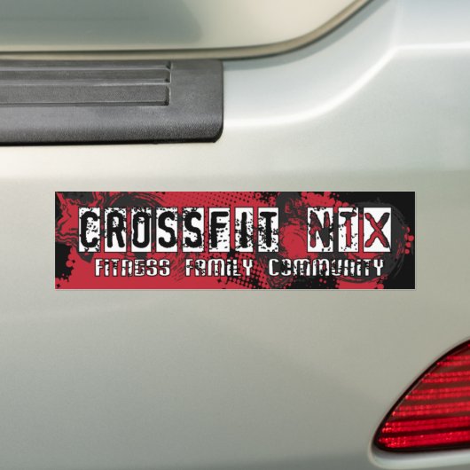 CrossFit NTX Autoaufkleber rot/Schwarzes (Auf Auto)