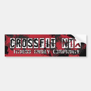 CrossFit NTX Autoaufkleber rot/Schwarzes