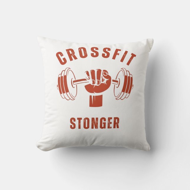 CrossFit Stronger--Power & Strength Mindset Kissen (Vorderseite)