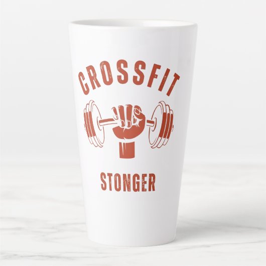 CrossFit Stronger--Power & Strength Mindset Milchtasse (Vorderseite)