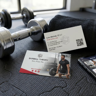 CrossFit-Trainer-Geschäft Minimalist Fitness Visitenkarte