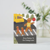 Crossgard Weihnachtsspaziergang Attendant Postc Postkarte (Stehend Vorderseite)