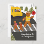 Crossgard Weihnachtsspaziergang Attendant Postc Postkarte (Vorne/Hinten)