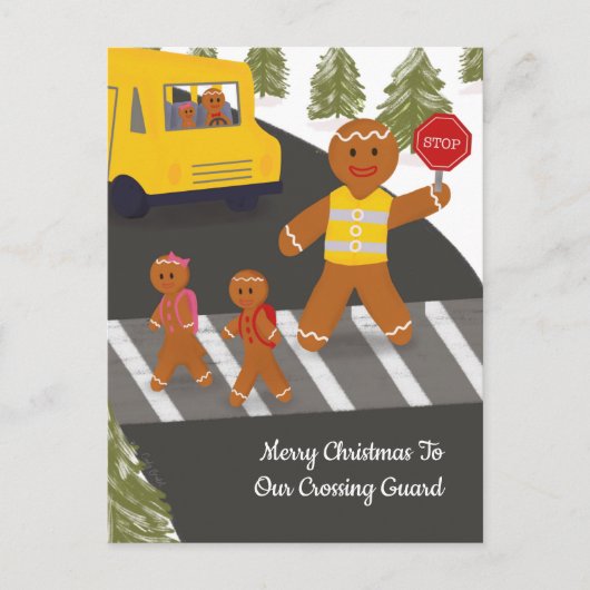 Crossgard Weihnachtsspaziergang Attendant Postc Postkarte (Vorderseite)