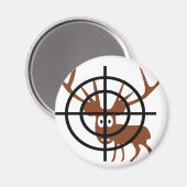 Crosshair Deer Magnet (Vorderseite/Rückseite)