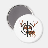 Crosshair Deer Magnet (Vorderseite/Rückseite)