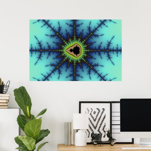 Crosshairs - Fraktal Poster (Heimbüro)