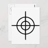 Crosshairs - Gun Postkarte (Vorne/Hinten)