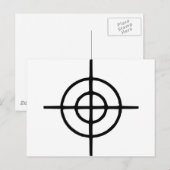 Crosshairs - Gun Postkarte (Vorne/Hinten)