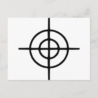Crosshairs - Gun Postkarte