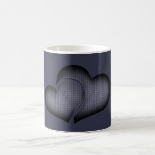 Crosshatch Gray Duo Herz Kaffeetasse