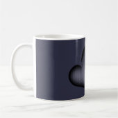 Crosshatch Gray Duo Herz Kaffeetasse (Links)