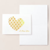 Crosshatch Heart Folienkarte (Anzeige)