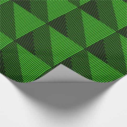 Crosshatch Op Art Geschenkpapier (Ecke)