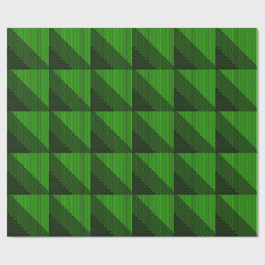Crosshatch Op Art Geschenkpapier (Flach)