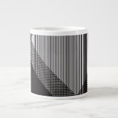 Crosshatch Op Art Jumbo-Tasse (Vorderseite)