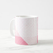 Crosshatch Op Art Kaffeetasse (Vorderseite Links)
