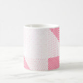 Crosshatch Op Art Kaffeetasse (Mittel)