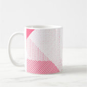 Crosshatch Op Art Kaffeetasse (Links)