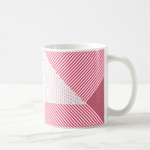 Crosshatch Op Art Kaffeetasse