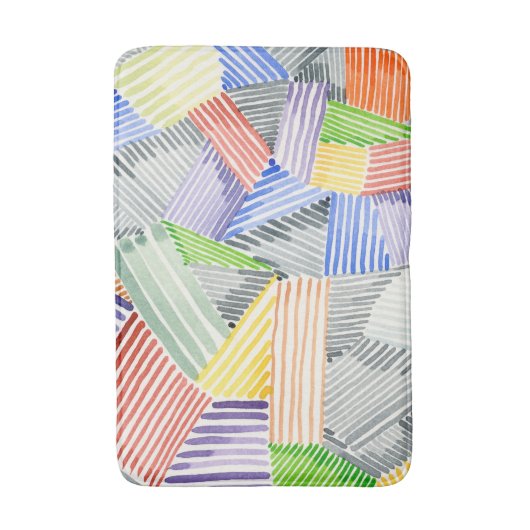 Crosshatch Quilt I Badematte (Vorderseite Vertikal)