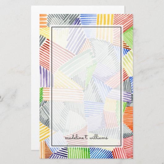 Crosshatch Quilt I Briefpapier (Vorne/Hinten)